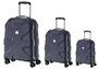 Комплект чемоданов Titan X2 из поликарбоната на 4-х колесах Темно-Синий