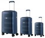 Комплект валіз Travelite ZENIT з поліпропілену на 4-колесах, Синій