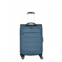 Легкий средний тканевый чемодан Travelite Skaii на 62/67л весом 2,4 кг Синий 