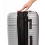 Середня валіза V&amp;V Travel Summer Breeze на 85/97 л вагою 3,2 кг з поліпропілену Сріблястий
