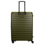 Большой чемодан Lojel Cubo V4 из поликарбоната на 120/130 л Хаки