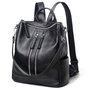 Жіночий рюкзак із натуральної шкіри Olivia Leather Чорний