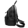 Городской женский кожаный рюкзак Черный