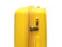 Средний чемодан Airtex 223 из полипропилена на 68 л с расширительной молнией Желтый