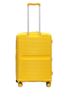Середня валіза Airtex 223 з поліпропілену на 68 л з розширювальною блискавкою Жовта