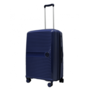Средний чемодан Airtex 223 из полипропилена на 68 л с расширительной молнией Синий