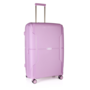Большой чемодан Airtex 245 из полипропилена на 108 л + расширительная молния весом 3,8 кг Розовый