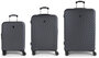 Большой чемодан Gabol Journey на 106/135 л весом 4,7 кг из пластика Серый