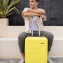 Большой чемодан Gabol Future 109/123 л весом 4,3 кг из пластика Синий
