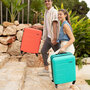 Большой чемодан Gabol Future 109/123 л весом 4,3 кг из пластика Бирюзовый