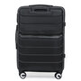 Средний чемодан Semi Line на 61 л весом 3 кг из полипропилена Черный