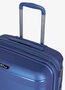 Большой чемодан V&amp;V TRAVEL METALLO на 105/115 л весом 4,5 кг из полипропилена Синий