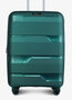 Средний чемодан V&amp;V TRAVEL METALLO на 75/85 л весом 3,1 кг Зеленый