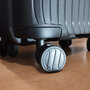 Средний чемодан Swissbrand Narberth на 69 л весом 2,9 кг из полипропилена Черный