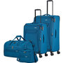 Велика тканинна валіза Travelite Chios на 90/97 л вагою 3,4 кг Синій