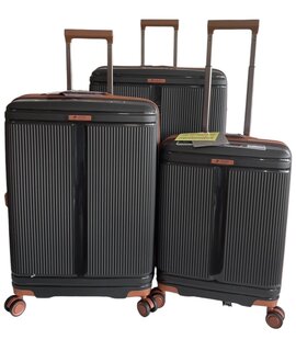 Набор чемоданов Airtex 247 из полипропилена Черный