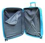 Дорожня валіза гігант із пластику 116/135 л. Vip Collection Galaxy 28 бирюзова