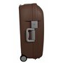 Средний дорожный чемодан из пластика 2-х колесный 78 л. Verus Casablanca 25 Dark Coffee коричневый