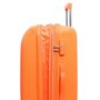 Дорожный чемодан гигант из пластика 116/135 л. Vip Collection Galaxy 28 оранжевый