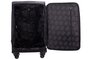 Средний текстильный чемодан на 4-х колесах 45/55 л HAUPTSTADTKOFFER, черный