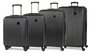 Members Nexa комплект валіз з ABS пластику на 4 колесах чорна