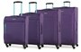 Members Hi-Lite (S/M/L/XL) Purple комплект валіз з поліестеру на 4 колесах фіолетовий