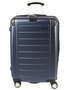 Средний дорожный пластиковый чемодан 4-х колесный PUCCINI, синий