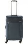 Средний тканевый чемодан на 4-х колесах 71/85 л Roncato Zero Gravity, темно-синий