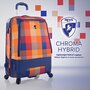Heys Chroma Hybrid 35 л валіза з полікарбонату на 4 колесах синьо-помаранчева