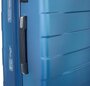 Валіза гігант із пластику 4-х колісна 110л March Bumper, блакитна
