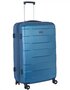Комплект пластикових валіз на 4-х колесах, блакитний