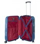 Комплект чемоданов из пластика 4-х колесных March Bumper, синий