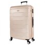 Комплект чемоданов из пластика 4-х колесных March Bumper, золото