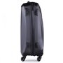 Середня пластикова 4-х колісна валіза 67 л March Twist, чорний