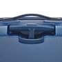 Середня пластикова 4-х колісна валіза 67 л March Twist, синій