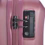 Середня пластикова 4-х колісна валіза 67 л March Twist, рожевий