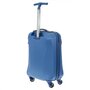 Мала пластикова 4-х колісна валіза 40 л March Twist, синій