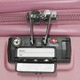 Мала пластикова 4-х колісна валіза 40 л March Twist, рожева