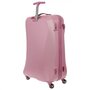 Комплект пластиковых чемоданов 4-х колесных March Twist, розовый