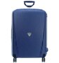 Большой полипропиленовый чемодан на 4-х колесах 90 л Roncato Light, темно-синий
