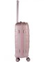 Комплект пластиковых чемоданов 4-х колесных March Ypsilon, розовый/шампань