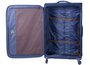 Сверхлегкий чемодан гигант тканевый 4-х колесный 107 л March Lite, синий