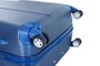 Средний чемодан из пластика 4-х колесный 73 л March New Carat, синий