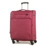 Середня текстильна валіза на 4-х колесах 66/74 л Rock Madison (M) Burgundy
