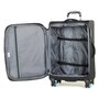 Середня 4-х колісна валіза із текстилю 55/66 л Rock Aura II (M) Grey