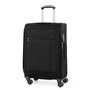 Средний чемодан из текстиля 4-х колесный 55/66 л Rock Octo-Drive II (M) Black