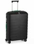 Велика валіза із гнучкого поліпропілену 80 л Roncato Box, чорний з зеленим