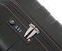 Малый чемодан из гибкого полипропилена 41 л Roncato Box, черный c розовым