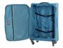Средний тканевый чемодан 4-х колесный 69/80 л March Flybird, голубой