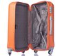 Середня валіза із пластику на 4-х колесах 68 л PUCCINI PARIS помаранчева